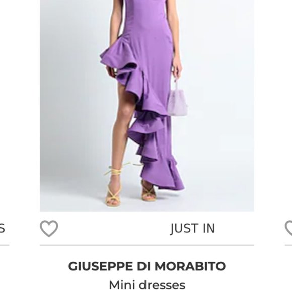 New with tags GIUSEPPE DI MORABITO Assymmetric Ruffled Square-Neck Gown 40 IT - Picture 2 of 14